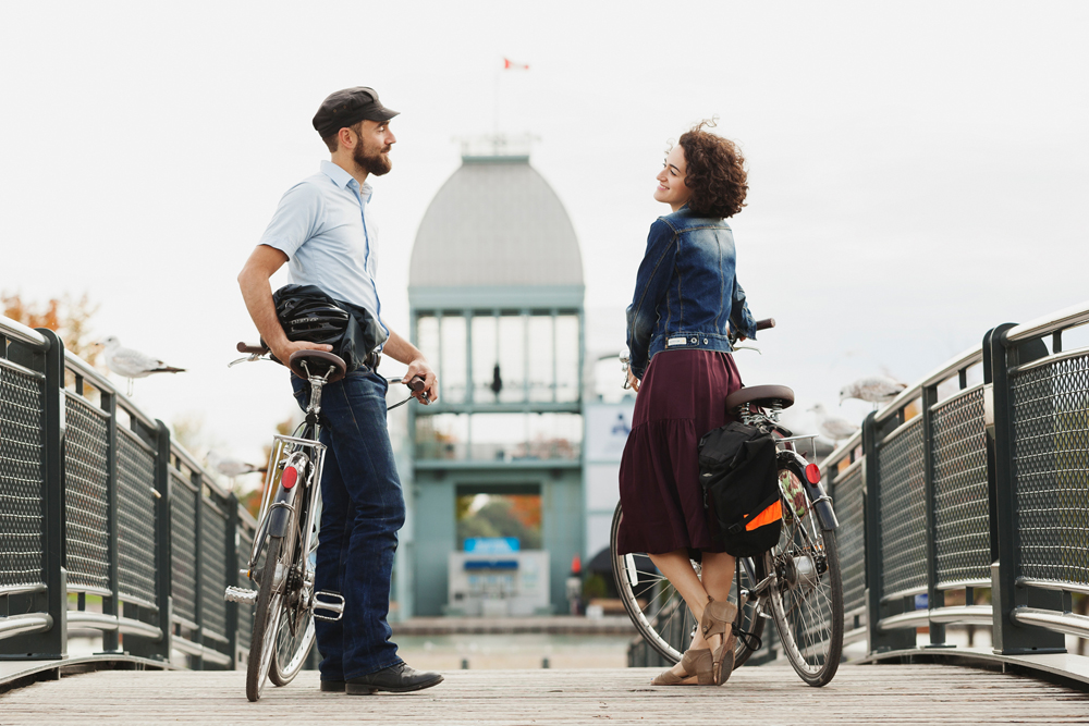Montreal Old Port Engagement Photography